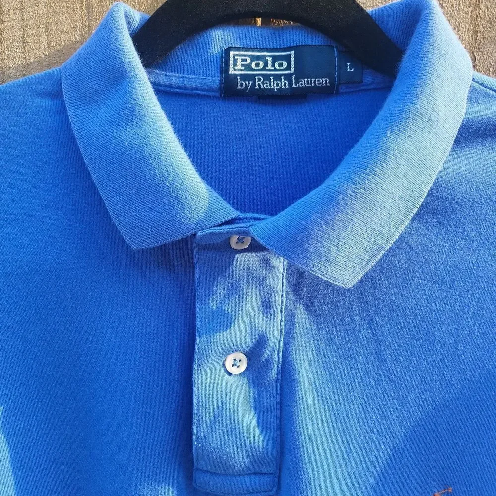 Ralph Lauren Polo, L, Blue, Orange horse